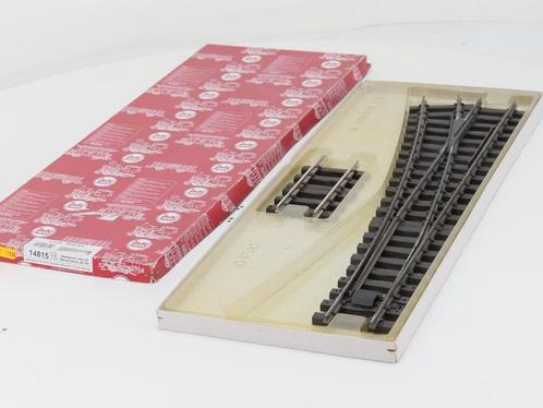 LGB 14815 Weiche vernickelt, links, R5 (Nikkel, Wissel), Hobby en Vrije tijd, Modeltreinen | Overige schalen, Rails, Gebruikt