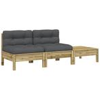 Houten Tuinbank + Voetenbank - Topdeal! Tweedekansje 35%, Tuin en Terras, Ophalen of Verzenden, Nieuw, Hout