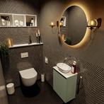 MONDIAZ FOWY toiletmeubel 40cm kleur army. Waskom positie, Ophalen of Verzenden, Nieuw, Bad