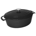 Ovale Braadpan Zwart 5ltr | 24x30cm, Verzenden