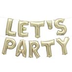 Gouden Ballonnen Set LetS Party 12 delig, Verzenden, Nieuw