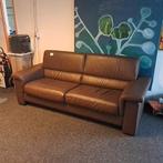 (NS materiaal) Leren zitbank, cognac, Huis en Inrichting, Nieuw