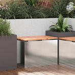 vidaXL Tuinbank Zilver 60 x 40 x 43 cm Roestvrij staal, Tuin en Terras, Tuinbanken, Verzenden, Nieuw