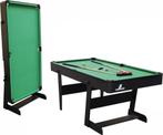 Cougar Hustle XL opklapbare Pooltafel in Zwart - 6ft. Poolbi, Ophalen of Verzenden, Nieuw