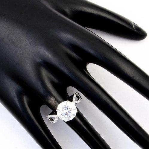 Zonder Minimumprijs - Ring - 14 karaat Witgoud - 4.19ct. tw., Sieraden, Tassen en Uiterlijk, Ringen