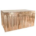 Tafelrok Metallic Roségoud 300x74cm, Hobby en Vrije tijd, Ophalen of Verzenden, Nieuw