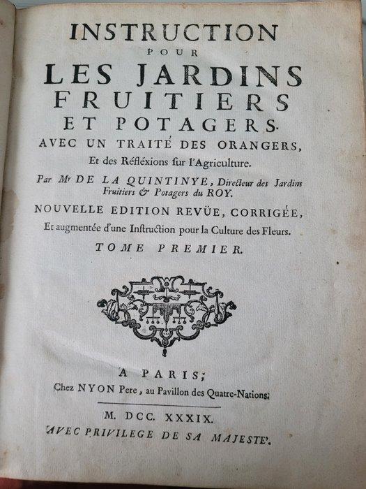 Mr De La Quintinye - Instruction Pour Les Jardins Fruitiers, Antiek en Kunst, Antiek | Boeken en Bijbels