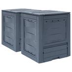 Compostbakken 2x 520L Grijs - Retourdeal - 46% Korting!, Ophalen of Verzenden, Compostbak