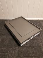 Kunststof bak 800x600x120mm, grijs, met oplegdeksel,, Ophalen of Verzenden