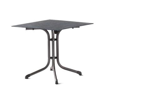 Sieger Boulevard klaptafels staal/polytec Ø85 cm tot 140 cm, Tuin en Terras, Tuintafels, Ophalen of Verzenden