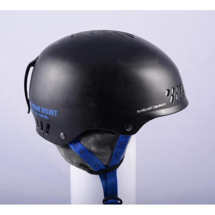 55 56 57 58 59 skihelm/snowboardhelm K2 PHASE, BLACK/blue, v, Sport en Fitness, Skiën en Langlaufen, Skiën, Overige typen, Gebruikt