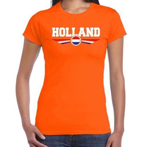 Holland landen / voetbal shirt met wapen in de kleuren van.., Hobby en Vrije tijd, Feestartikelen, Ophalen of Verzenden