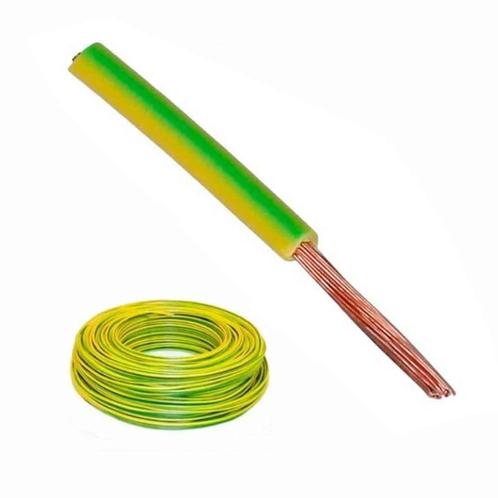 Lapp montagesnoer 6mm2 geel groen - H07V2-K, Doe-het-zelf en Verbouw, Elektra en Kabels, Ophalen of Verzenden