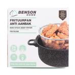Benson Frituurpan met korf - Carbonstaal - Marmer coating..., Huis en Inrichting, Keuken | Keukenbenodigdheden, Ophalen of Verzenden