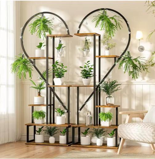 Uniek Halve Hart Plantenrek - Hangende Bloemen Display Ladde, Tuin en Terras, Kassen, Nieuw, Verzenden