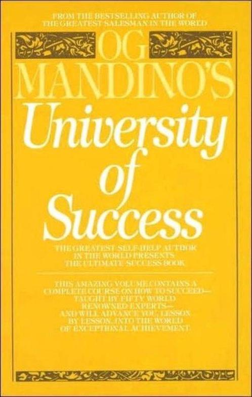 University of Success 9780553345353 Og Mandino, Boeken, Overige Boeken, Gelezen, Verzenden