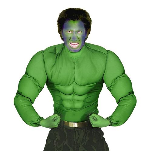 Hulk Kostuum Heren Gespierd, Kleding | Heren, Carnavalskleding en Feestkleding, Nieuw, Verzenden