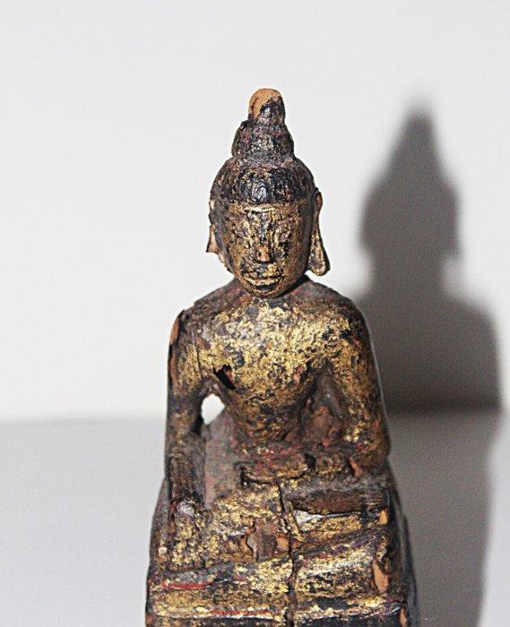 Oude Boeddha van offer - Hout - Laos - Rama III (1824-1851), Antiek en Kunst, Kunst | Niet-Westerse kunst