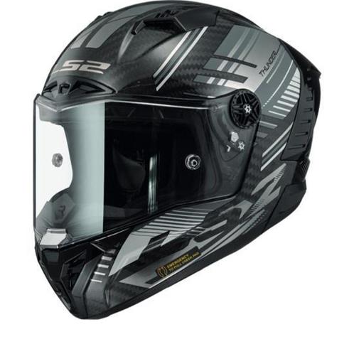 LS2 FF805 Thunder C Volt Gl.Zwart Grijs 06 Integraalhelm, Motoren, Kleding | Motorhelmen, Integraalhelm, Heren, XL, Nieuw met kaartje