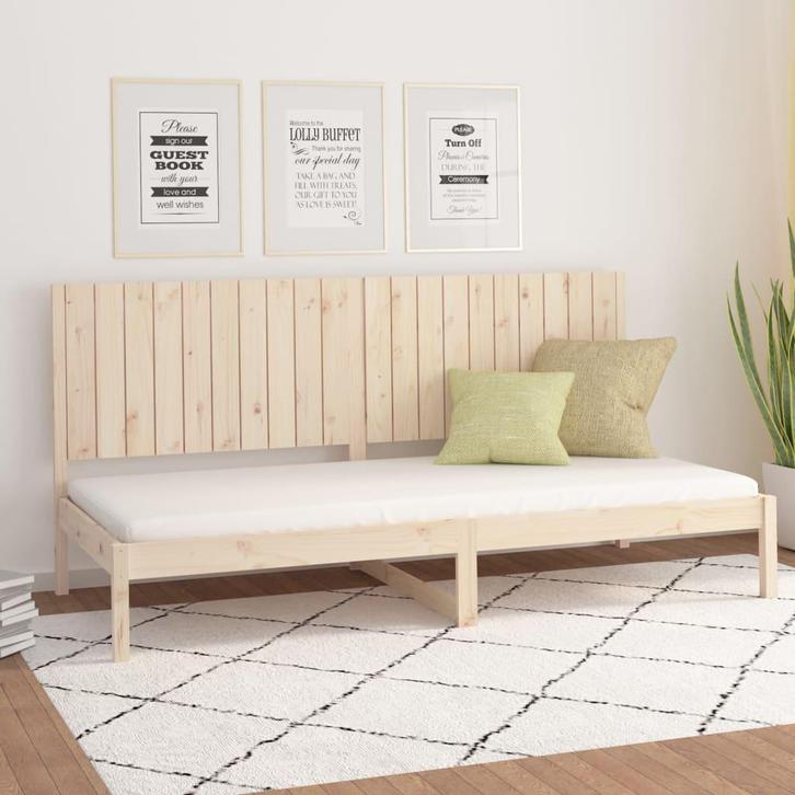 vidaXL Slaapbank zonder matras 90x200 cm massief grenenhout, Huis en Inrichting, Slaapkamer | Bedden, 90 cm, 200 cm, Bruin, Eenpersoons