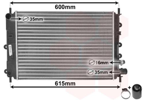 RADIATOR VOOR FORD ESCORT V/VI 1990-1995 1664081, Auto-onderdelen, Airco en Verwarming, Nieuw, Ophalen of Verzenden