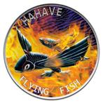 Tokelau. 5 Dollars 2020 1 oz, Flying Fish Hahave Fried