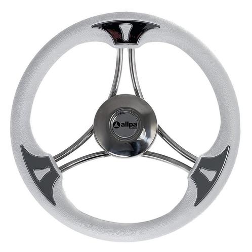 Allpa Stuurwiel Model 23 Kunstleer Wit 35 cm, Watersport en Boten, Bootonderdelen, Nieuw, Ophalen of Verzenden