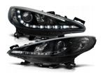 Koplamp unit  LED DRL geschikt voor Peugeot 207 Black, Auto-onderdelen, Verlichting, Verzenden, Nieuw, Peugeot