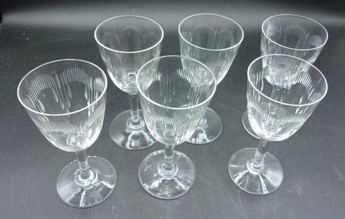 Baccarat - modèle Molière - vin rouge - Wijnglas (6) -, Antiek en Kunst, Antiek | Glas en Kristal