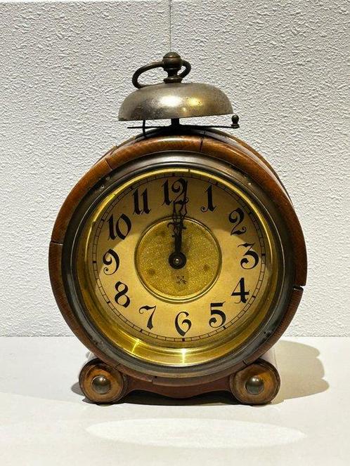 Wekker - Junghans - Hout, IJzer, Messing - 1920-1930, Antiek en Kunst, Antiek | Klokken
