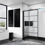 Inloopdouche Novellini Kuadra H Stripes 160x200 cm Helder, Doe-het-zelf en Verbouw, Sanitair, Ophalen of Verzenden, Nieuw, Douche