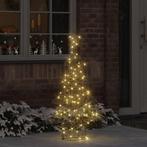 vidaXL Kerstboom met 120 LED Warmwit 120 cm Rattan, Diversen, Kerst, Verzenden, Nieuw