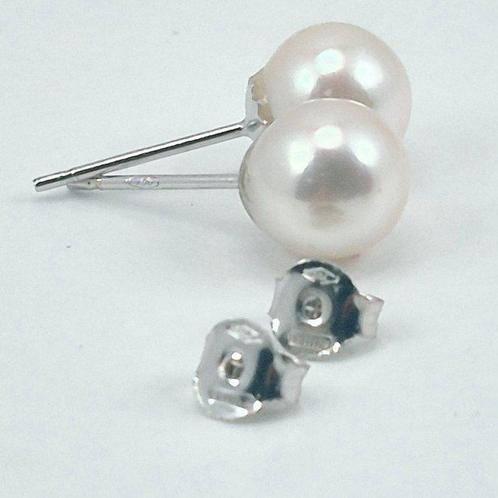 Zonder Minimumprijs - Oorbellen - 18 karaat Witgoud - PERLE, Sieraden, Tassen en Uiterlijk, Oorbellen