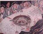 Kapitalisme afgebeeld als Straperlo op spotprent (Lithos), Antiek en Kunst, Verzenden