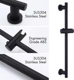 2dekans | SUS304 Industriële Douchestang – Zwart – Roestvrij, Doe-het-zelf en Verbouw, Sanitair, Ophalen of Verzenden, Zo goed als nieuw