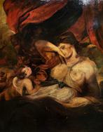 Italiaanse school (XX) - Venere e cupido, Antiek en Kunst, Kunst | Schilderijen | Klassiek