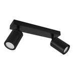 Badkamer plafondspot | dubbel | zwart | IP44 | GU10 fitting, Huis en Inrichting, Lampen | Spots, Ophalen of Verzenden, Nieuw