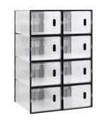 Stapelbare Transparante Schoenenboxen – Set met Magneetsluit, Verzenden, Nieuw