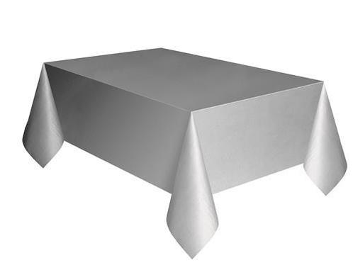 Tafelkleed Zilver - 140 x 274cm, Hobby en Vrije tijd, Feestartikelen, Nieuw, Ophalen of Verzenden