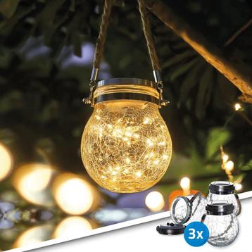Solar hanglamp Betsy op zonne-energie - Voordeelset 3 stuks beschikbaar voor biedingen