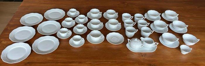 Herend - Koffie- en theeservies (50) - Apponyi White -, Antiek en Kunst, Antiek | Meubels | Tafels