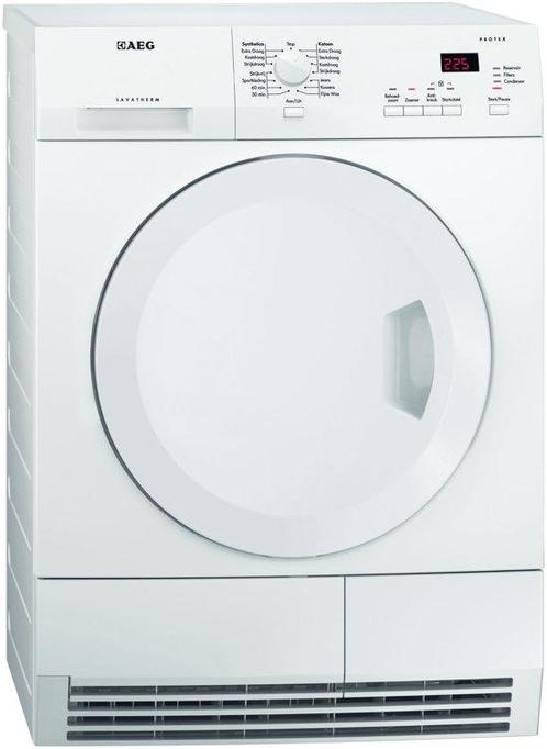 Aeg T61270ac Condensdroger 7kg, Witgoed en Apparatuur, Wasdrogers, Zo goed als nieuw, Voorlader, 85 tot 90 cm, Ophalen of Verzenden