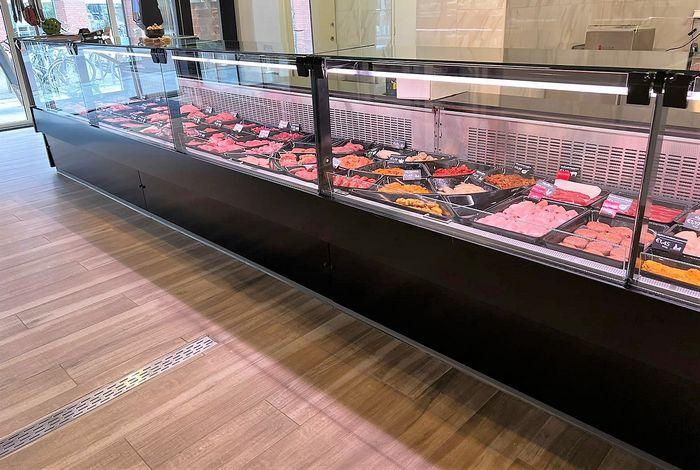 Mina Koeltoonbank met plaatkoeling - B250 x D115 x H125 cm -, Witgoed en Apparatuur, Koelkasten en IJskasten, Gebruikt