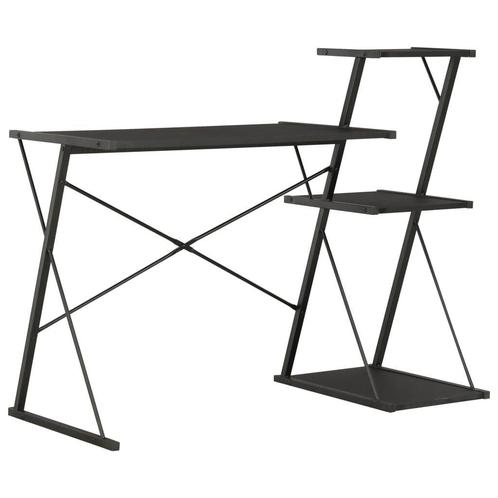 Computerbureau zwart met schap 116cm | retourdeal | 35% k..., Huis en Inrichting, Bureaus, Nieuw, Bureau, Ophalen of Verzenden