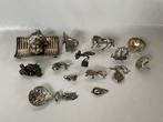 Beeldje, 14 miniature in argento - 6 cm - Zilver, Antiek en Kunst