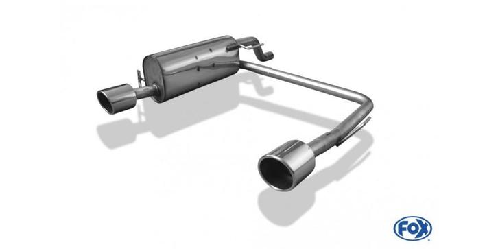 FOX Opel Corsa D - NRE-Edition bumper achterdemper uitgang r, Auto-onderdelen, Uitlaatsystemen, Nieuw, Verzenden