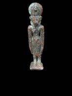 Oud-Egyptisch Brons Zeldzaam Sekhmet-figuur. - 9 cm