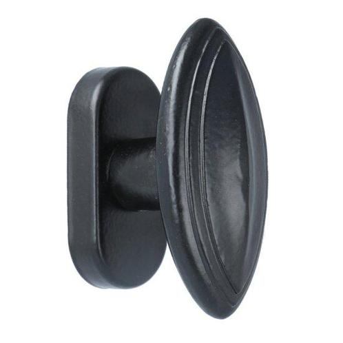 Raamkruk ovale knop ijzer zwart, Doe-het-zelf en Verbouw, Hang- en Sluitwerk, Nieuw, Ophalen of Verzenden