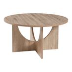 Salontafel Rindal rond 41,5xØ80 cm eikenkleurig [en.casa], Verzenden, Nieuw