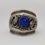 Lapis lazuli - Zilver - Manchetarmband